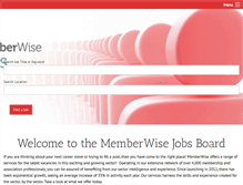 Tablet Screenshot of membershipjobs.com